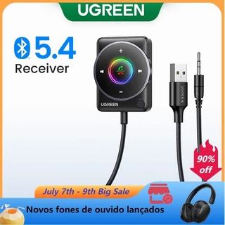 Ugreen Bluetooth 5.4 HiFi Dual Connection Receptor De Redução De Ruído Para Carro Com Microfone iPhone 12/13/14/15 Pro Max