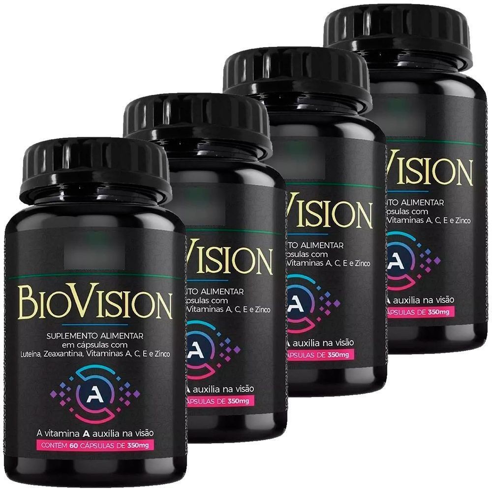 Kit 4x BioVision 60 Cápsulas Bioklein | Shopee Brasil