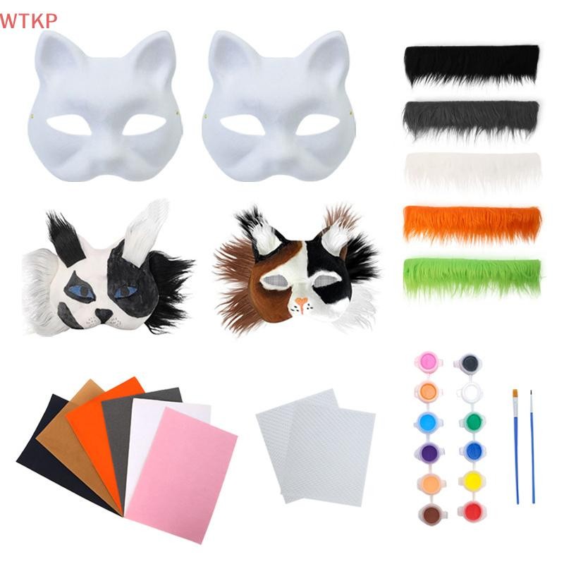 Quente 3 Pçs/set DIY Artesanal Graffiti Meia Máscara Facial