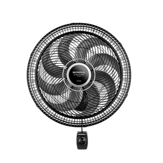 Ventilador de Parede Mondial Super Turbo 40cm 8 Pás 140W 127V Preto/Prata - VTX-40P-8P