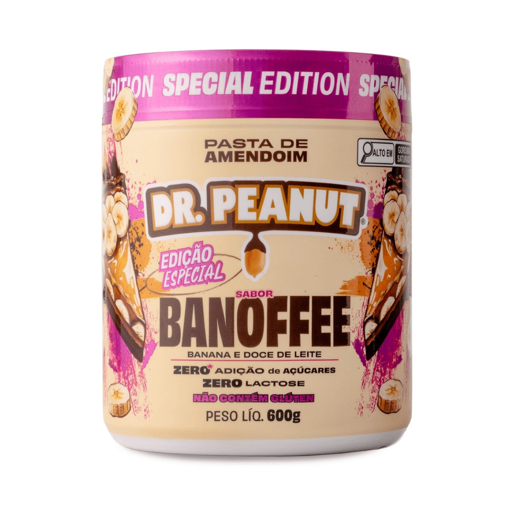 Pasta De Amendoim Com Whey Protein 600g Dr Peanut