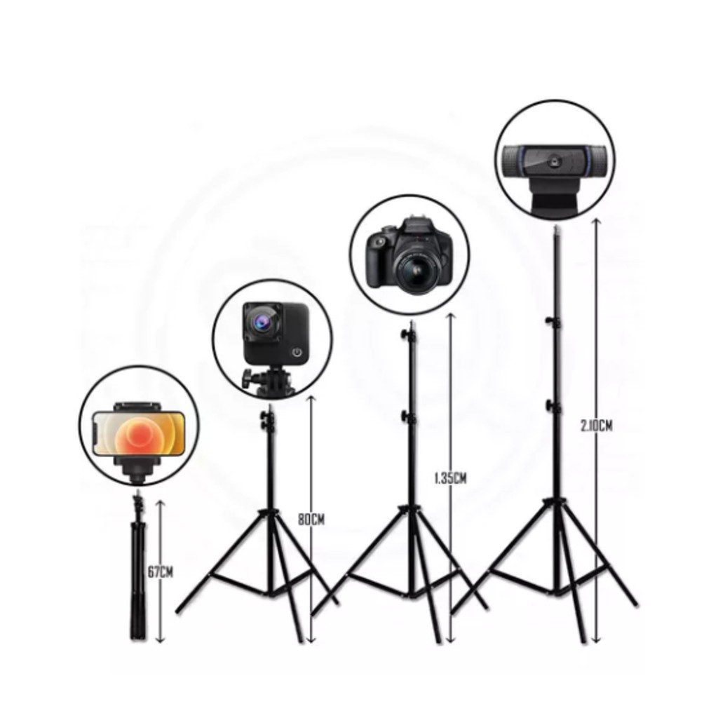 Tripé Para Iluminação Led 2.1 Metros Universal