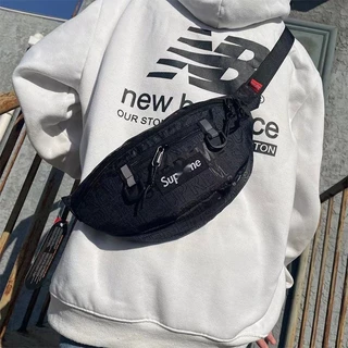 Sup Waist Saco Saco Refletivo Casual Saco Refletivo de Peito Impressão Completa Saco Crossbody Homens Mulheres Saco Crossbody Universal Zipper Bag /Outdoor /Sports /Leisure /Travel