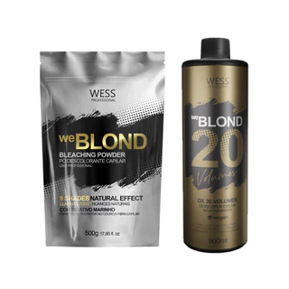 Wess Pó Descolorante we.BLOND 500g + OX 20 vol