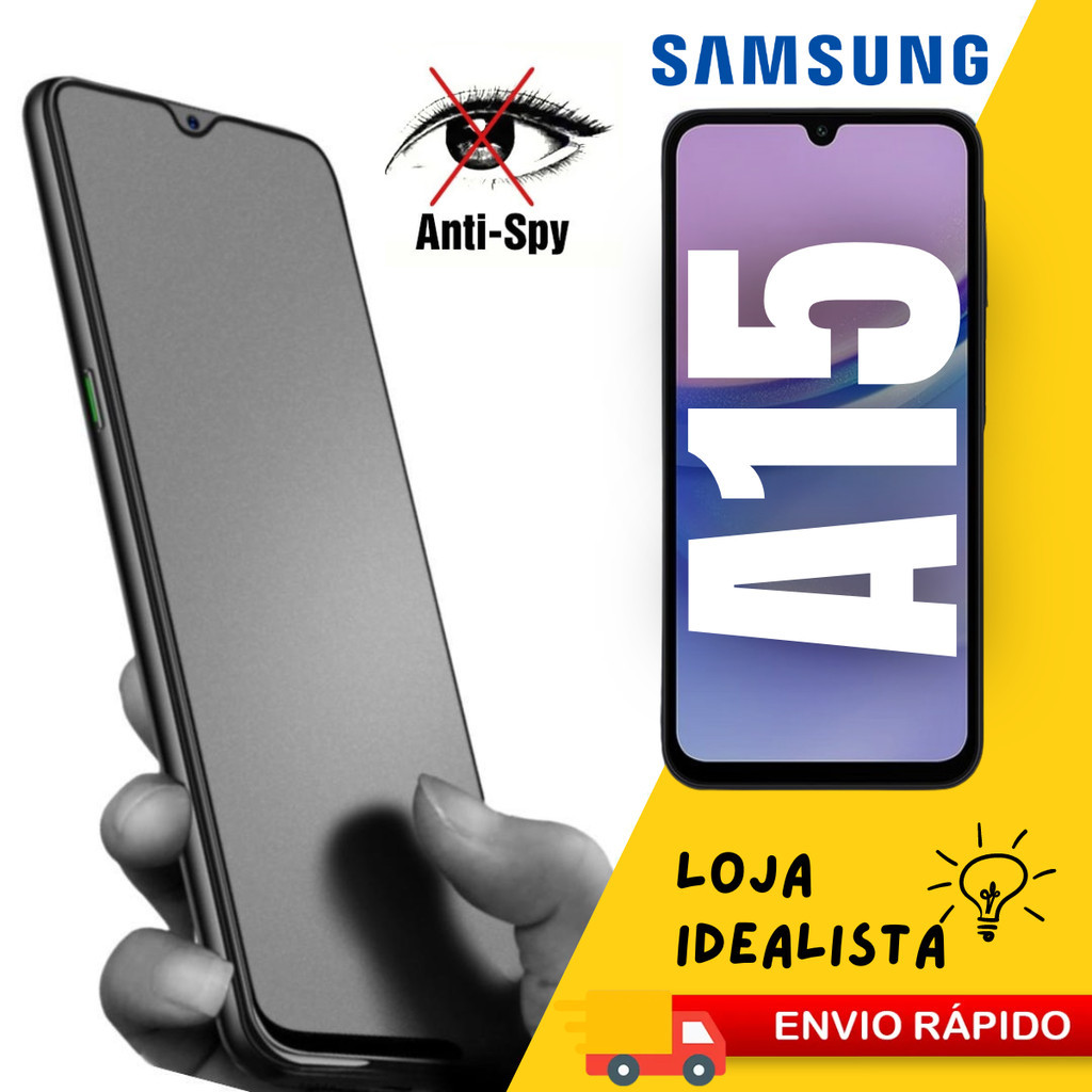 Película Ceramica Fosca Privacidade 9D 3D Samsung Galaxy A15 5G Film Lançamento Matte Antispy