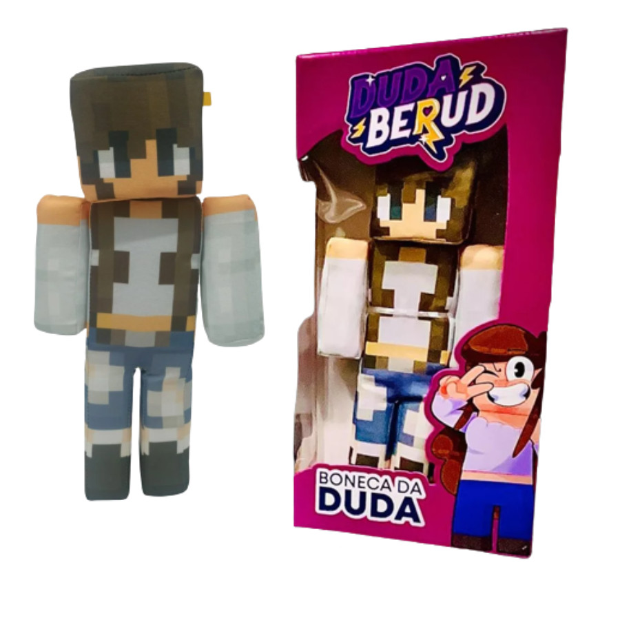 Boneco Dudaberud Streamers Pelúcia Minecraft - 30cm | Shopee Brasil