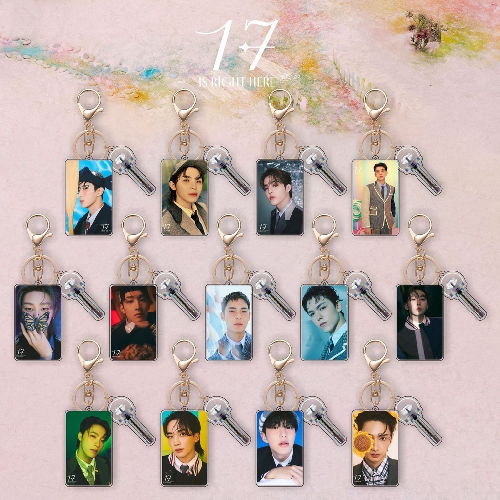 Kpop SEVENTEEN Chaveiro Acrílico Novo Álbum 17 É Aqui Direito Saco