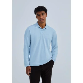 Camisa Polo Masculina Manga Longa Em Piquet Hering