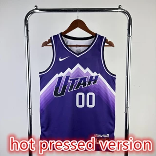 Camisa nba Versão Prensada A Quente Utah Jazz # 00 De Basquetebol Clarkson 2024