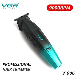 VGR Barbeiro Profissional 9000RPM Motor Aparador De Cabelo Elétrico Gradiente De Óleo De Cabeça 2000mAh Máquina De Acabamento De Salão A Bateria Para Homem V906