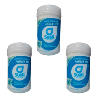 Pastilha De Cloro 15 Unidades 200g Para Piscina Limpeza