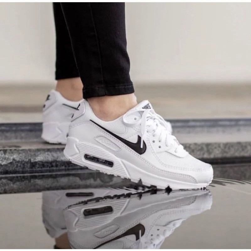 Nike Air Max 90 preto branco esports Moda tênis casuais tênis de corrida