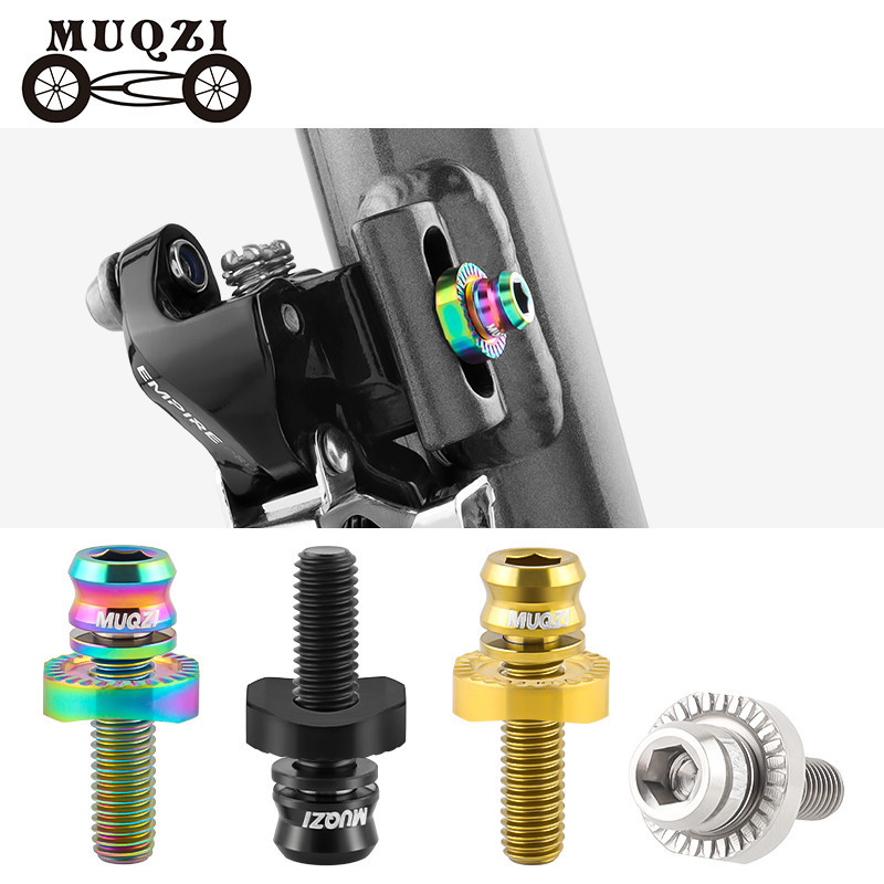 MUQZI Parafusos De Titânio Descarrilhador Frontal M5x17mm Parafuso De Fixação Ultraleve Com Arruela Do De Bicicleta