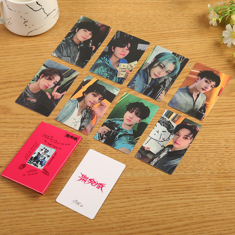 Kpop Idol Stary Kids Bang Chan Hwang Hyun-Jin Novo Cartão