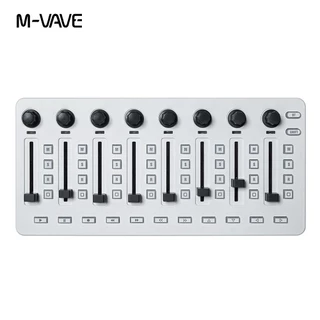 M-VAVE SMC-Mixer Controlador MIDI Sem Fio Console De Mixagem 8 Codificador De Controle De Software Para Windows/Mac/iOS/Android