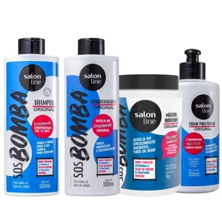 KIT SALON LINE SOS BOMBA ORIGINAL C/4