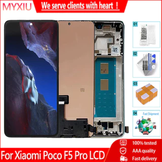 AMOLED 6,67 Polegadas Para Xiaomi Poco F5 Pro 23013PC75G Digitalizador De Tela LCD Touch Screen F5Pro Peça De Substituição
