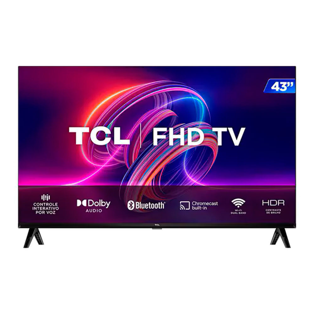 TV TCL 43 Polegadas 201D S5400A LED Full HD Android TV Google Assist ...