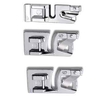 Kit 3 Peças Calcador De Bainha Barra 2, 4, 6mm Para Máquina Doméstica