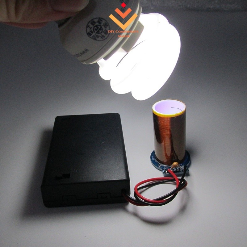 HERCHR DC 15-24V Fai Da Te Mini Musica Bobina Kit 2a Kit Fai Da Te Elettronici Mini Musica Bobina Di Tesla Altoparlante Al Plasma Progetto Di Saldatura Fai Da Te Per Adolescenti Adulti - Foto 2