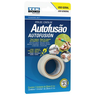 Fita adesiva auto fusão de 25 mm x 1 metro - TekBond