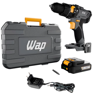 Parafusadeira e Furadeira de Impacto WAP 21V 3/8" 45Nm 21 Níveis de Torque C/Maleta WAP, K21-ID01