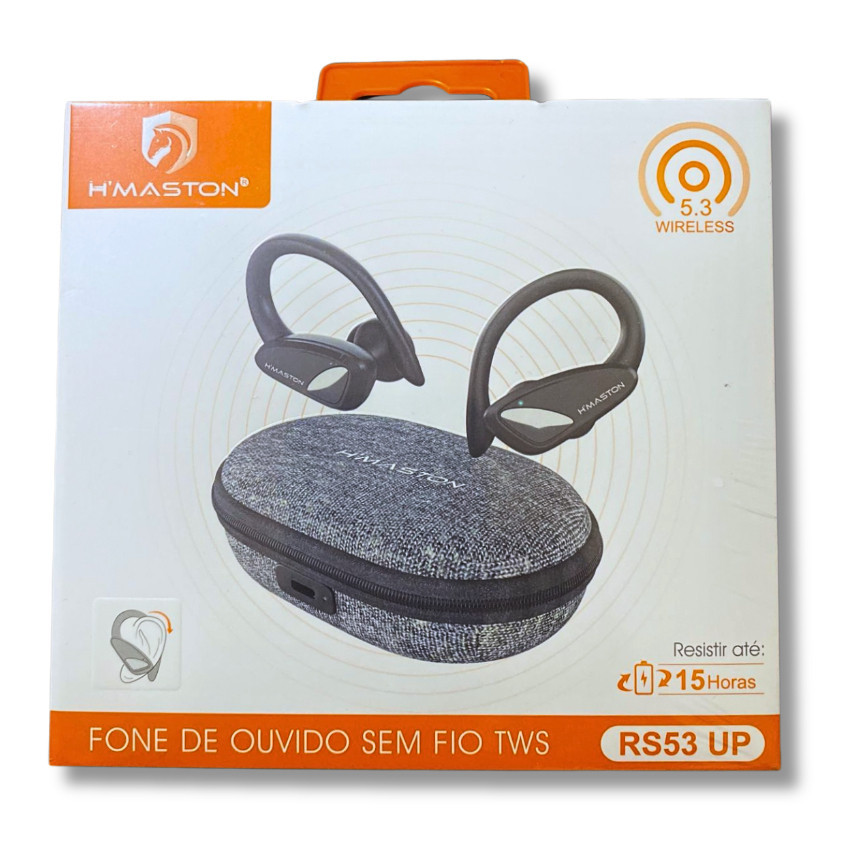 Fone de Ouvido Sem fio Wireless 5.3 TWS - H'maston RS53 Original