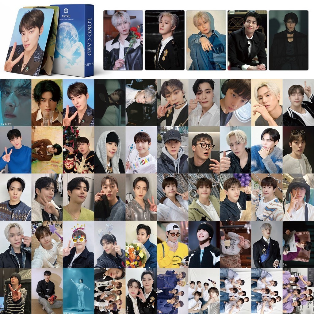 55pcs ASTRO Photocards Circles 8th Anniversary Lomo Cards JIN JIN