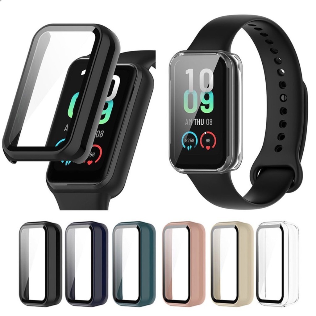 Case Capa Bumper Proteção Vidro Tela Para Xiaomi Mi Band 8 Active