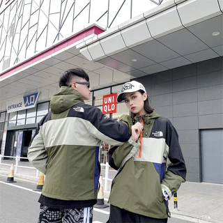 TNF Outdoor Rush Jacket Patchwork Cor Camisola Meia Zip