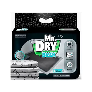 Tapete Higiênico Mr. Dry Black 80x60cm 30 Unidades em Oferta na Shopee