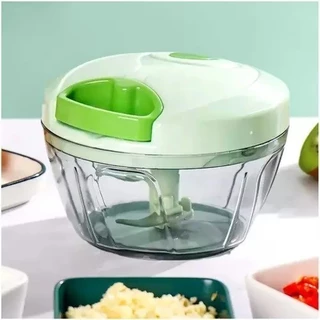 Processador Alimentos Manual 3 Lâminas Inox 500 ML Triturador Frutas Verduras