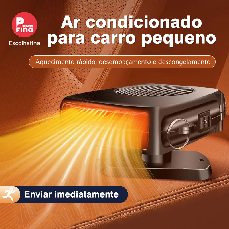 12v universal conveniente carro 360 ° giratório refrigerador de vidro aquecido desembaça e ventilador de degelo