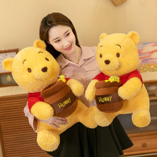 Bonito Winnie the Pooh travesseiro pelúcia brinquedos ragdoll dormir travesseiro Bonecas Presente Para A Menina