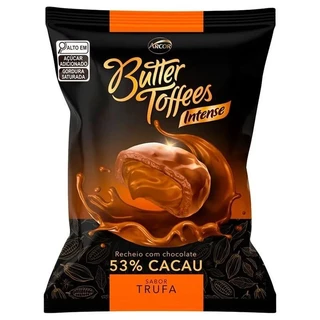 Bala Mastigável Butter Toffes Intense Trufa 500g