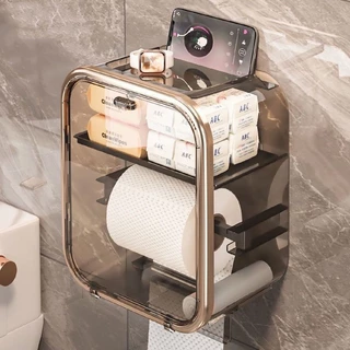 Caixa para Banheiro armazenamento papel higiênico e organizador de produtos