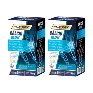 Kit 2 und Calcio MDK 1.6g Advance 60 cpr em Oferta na Shopee