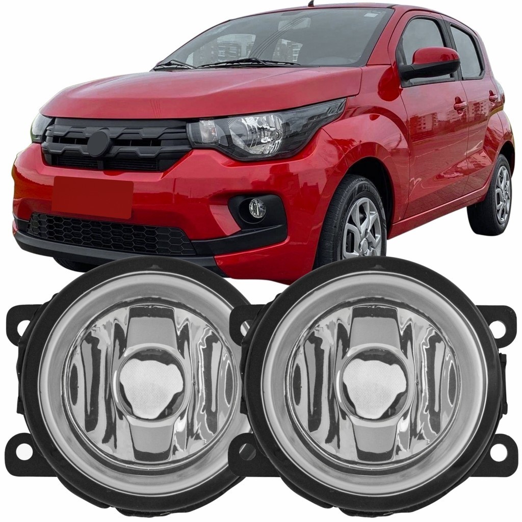 Par Farol Milha NeblinaAuxiliar Fiat Mobi 2016 17 18 19 à 2023 Aba ...