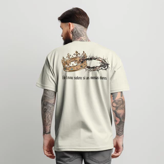 Blusa Cristã Camiseta Masculina Jesus Algodão Streetwear Oversized