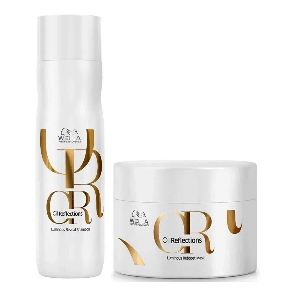Wella Kit Shampoo Oil Reflections 250 Ml + Máscara De 150 Ml | Shopee ...