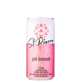 Refrigerante Pink Lemonade ST PIERRE Lata 270ml (12 Latas)