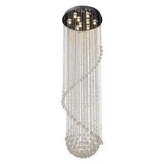 Lustre Cristal Esferas Luxo D60 x H180CM - Smart Norte