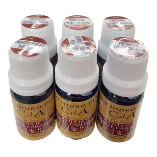 KIT 6 Óleo Hidrossolúvel Pimenta Rosa Açafrão Cardamomo 10 ml