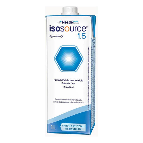 Kit 6 Un Isosource 1.5 1000ml - Nestlé Sabor Baunilha