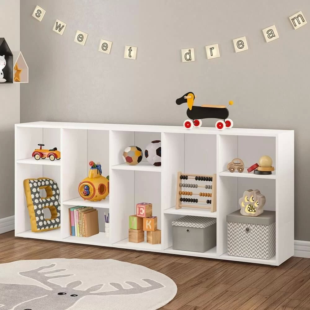 Estante Infantil Montessoriana com 10 Nichos Casatema