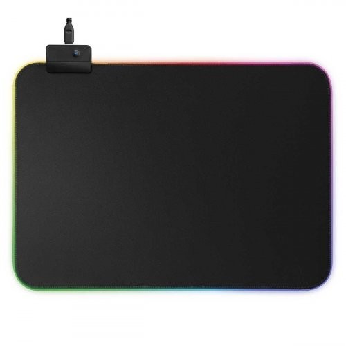 Leather Desk Mat Non Slip Large Mouse Pad Desk Blotter (Deep Black
