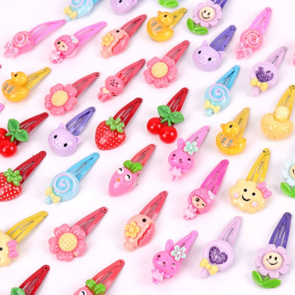 72 Tic Tac Rabico de Cabelo Infantil Colorida 20 Tic Tac/Frutinha ...