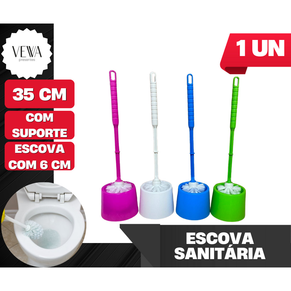 Escova Sanitária de Plástico Simples Limpeza Privada Vaso