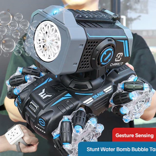 2801A Carro Tanque Multi-Funcional Controlado Remotamente Para Crianças Gesto De Brinquedo Sensor De Água Bomba Bolha Macia