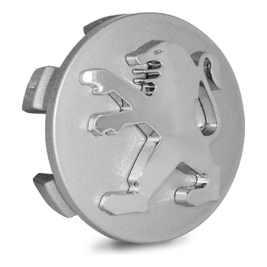Calota Calotinha Centro Roda Peugeot 206 207 307 60mm Prata